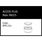 Marley Rubber Ring Joint Access Plug Male DN225 - RPM.225
